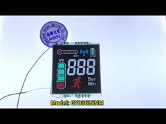 Display LCD de alineación vertical VA negativo transmisor de 3 dígitos 3.3V 14PIN