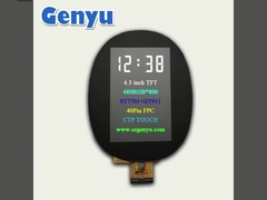 4.3 pulgadas TFT LCD capacitiva pantalla táctil 480x800 puntos interfaz RGB de 40 pines