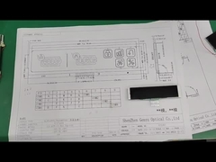 4.5V 9PIN VA pantalla LCD gráficos blancos panel negro banda larga