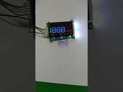 Segmentos azules módulo LCD VA negro 5V pantalla LCD luz de fondo blanca con PCB