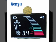 Display LCD segmentado de VA negro 25PIN para instrumentos de medición dentales