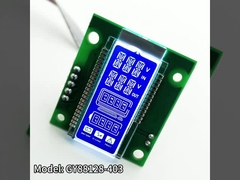 RoHS 14 Segmento de pantalla LCD HTN fondo azul luz de fondo blanca SMT_HT1621
