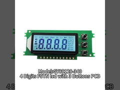 HT1621 Pantalla LCD de 4 dígitos y 7 segmentos FSTN con luz de fondo blanca