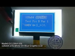 2.15 pulgadas 128x64 Pantalla LCD gráfica STN Blanco En Azul 34PIN Soldadura FPC