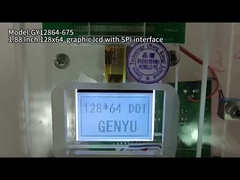 1.88 pulgadas 128x64 Módulo de pantalla LCD de matriz de puntos FSTN Interfaz SPI 14PIN Blanco