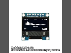 Interfaz SPI Modulo de pantalla OLED de 0,96 pulgadas 128 * 64 píxeles controlador SSD1306