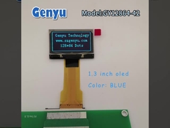 Color azul Display OLED de 1,3 pulgadas 128x64 píxeles SH1106 30PIN Tipo FPC largo ZIF