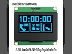SSD1309 Pantalla OLED de 1,54 pulgadas Placa de PCB más grande azul 128x64 I2C Pantalla OLED