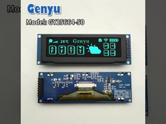 3.12 pulgadas de color azul 256x64 OLED Display SSD1322 OLED Display Interfaz SPI