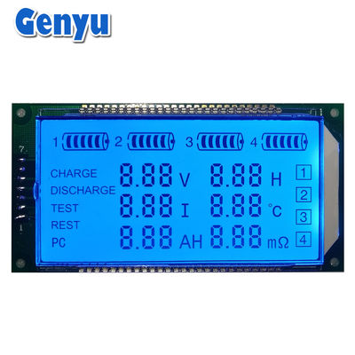 Un buen precio. Modulo de pantalla de segmento LCD personalizado HT1621 TN Luz de fondo azul positiva para cargador en línea