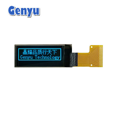 Un buen precio. Display OLED azul de 0.91 pulgadas 128x32 píxeles SSD1306 controlador 15pin soldadura FPC en línea