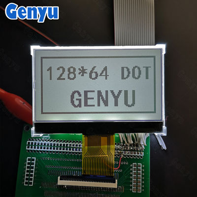 Un buen precio. 2.9 pulgadas 128x64 Display gráfico LCD FSTN Negro Blanco Transflectivo Interfaz SPI 18PIN en línea