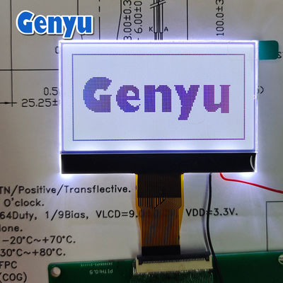 Un buen precio. 2.42 pulgadas 128x64 Pantalla LCD transflectiva con luz de fondo blanca en línea
