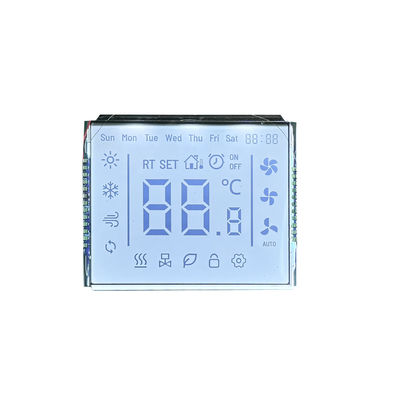 Un buen precio. Pantalla de segmento TN LCD personalizada luz de fondo blanca transmisora 4.5V 24PIN en línea