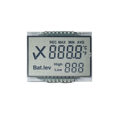 Un buen precio. Pantalla LCD de segmento personalizado con dígitos negros monocromáticos reflectantes positivos TN en línea