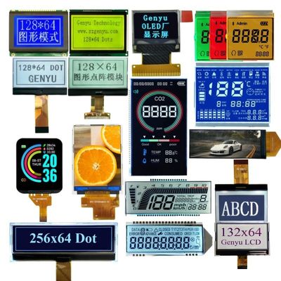 Un buen precio. Oem Odm Monochrome 128x64 Graphic Cog Custom HTN STN Fstn Segment black Va Segment OLED IPS Color TFT Touch LCD Display Lcd en línea