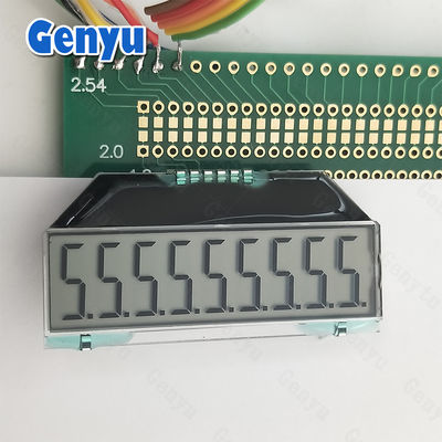 Display LCD personalizado TN segmentado COG PIN sin luz de fondo para medidores de agua
