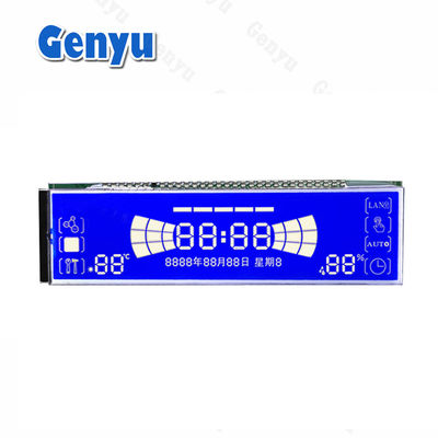 Un buen precio. Diseño personalizado de pantalla LCD STN Segmento azul 30PIN para la máquina de limpieza en línea