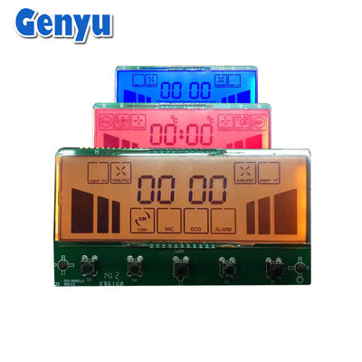 Un buen precio. Display LCD FSTN personalizable con luz de fondo de 3 colores segmentada positiva para congelador en línea