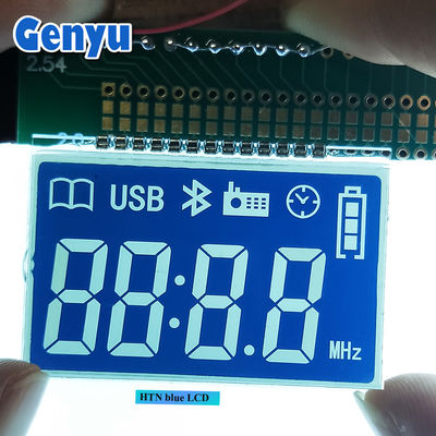 Un buen precio. Pantalla LCD personalizada HTN Negativo 7 Segmento Pantalla LCD para audio en línea