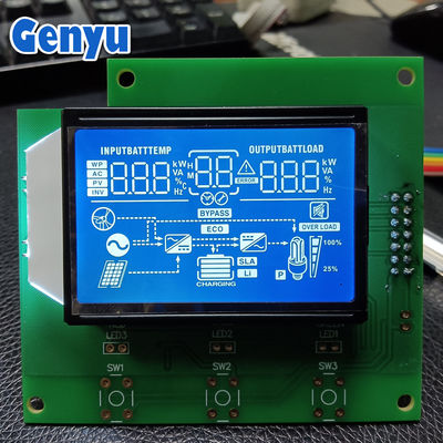 Un buen precio. Pantalla LCD de 7 segmentos HTN Blanco en el chip azul a bordo AIP31621 controlador para inversor en línea