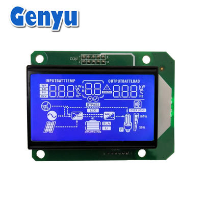 Un buen precio. Segmento negativo HTN Pantalla LCD Modulo LCM azul Luz de fondo blanca para inversor solar en línea