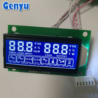 Un buen precio. Pantalla LCD de siete segmentos HTN azul 5V con placa de PCB en línea