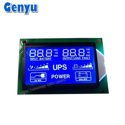 Un buen precio. HT1621 Pantalla LCD de 7 segmentos UPS Pantalla LCD HTN Luz de fondo LED de color azul y blanco en línea