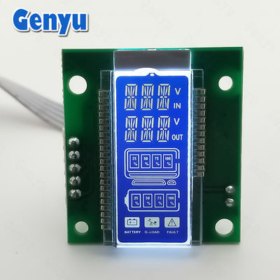 Un buen precio. RoHS 14 Segmento de pantalla LCD HTN fondo azul luz de fondo blanca SMT_HT1621 en línea
