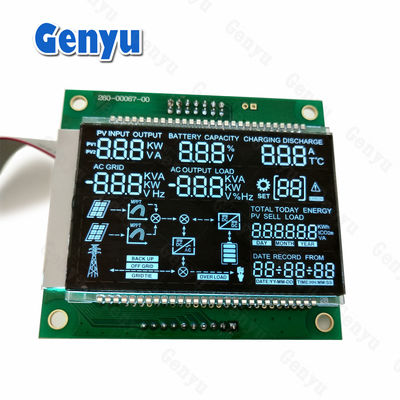 Un buen precio. Display LCD VA segmentado Panel negro luz de fondo blanca HT1623 módulo COB+PIN en línea