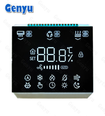 Un buen precio. 3.5 pulgadas de forma cuadrada VA 3 dígitos de siete segmentos de pantalla 19 PIN termostato pantalla LCD en línea