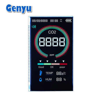 Un buen precio. Pantalla LCD de tipo VA de 5V Negro de 4 dígitos de siete segmentos 37PIN para detector de CO2 en línea