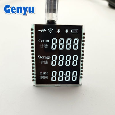 Un buen precio. Display de alineación vertical de tamaño pequeño 3 líneas 4 dígitos Segmento negro pantalla 3.3V 30PIN en línea