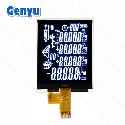 Un buen precio. Segmento negro COG LCD VA Display caracteres blancos 2.4 pulgadas Pantalla LCD para telémetro en línea