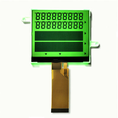 Luz de fondo verde COG Pantalla LCD Segmento STN transflectivo + FPC gráfico de 24 pines