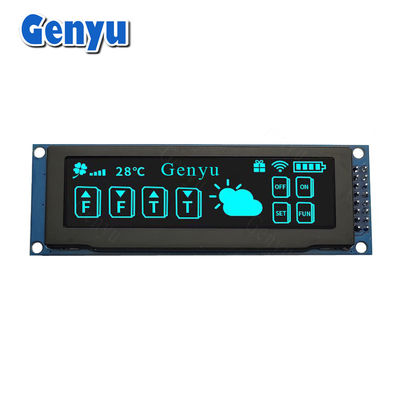 Un buen precio. 3.12 pulgadas de color azul 256x64 OLED Display SSD1322 OLED Display Interfaz SPI en línea