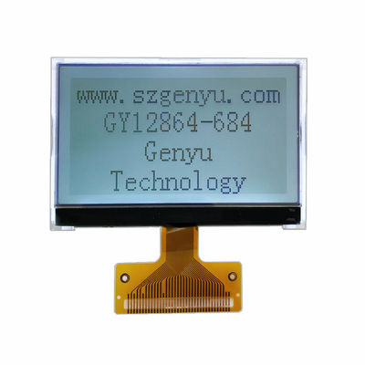 Un buen precio. 2.72 pulgadas 128x64 pantalla LCD COG gráfica FSTN pantalla de luz de fondo blanca positiva 36PIN FPC en línea