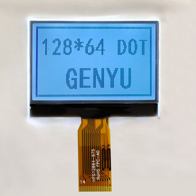Un buen precio. 1.88 pulgadas 128x64 Módulo de pantalla LCD de matriz de puntos FSTN Interfaz SPI 14PIN Blanco en línea