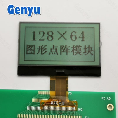 2Pantalla LCD de.4 pulgadas FSTN 128x64 Pantalla LCD transflectiva 27PIN 8 bits paralela