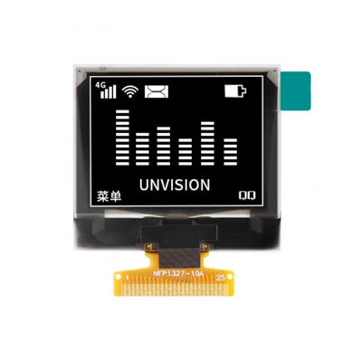 Un buen precio. 1Display OLED de 32 pulgadas Blanco 128x96 Resolución 25pin Soldadura FPC Interfaz múltiple en línea