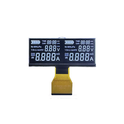 Un buen precio. Display LCD de VA Segmentos blancos con fondo negro 5V FPC Connect en línea