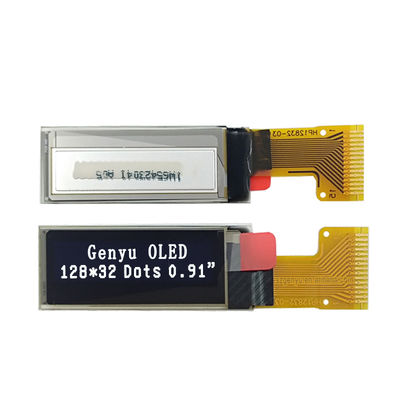 Un buen precio. 0.91 Inch 128x32 White Blue OLED Panel 15 Pin 0.91 OLED Display SSD1306 SPI I2C OLED Screen 128*32 Inch 128*32 OLED 128*32 en línea