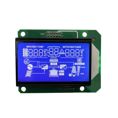 Un buen precio. Pantalla de segmento personalizada de 5.0V de voltaje operativo para inversor solar, módulo de pantalla azul HTN LCD -10- 60C en línea